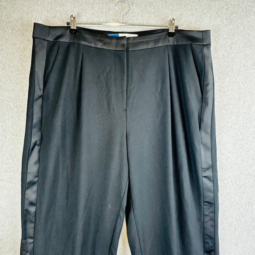 Old Navy Womans 20 Trouser Pants Wide Leg Extra High Adjustable Waist Tuxedo - Picture 3 of 11